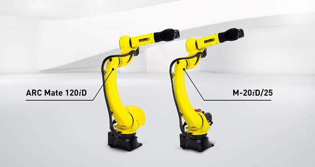 Robots M-20iD/25 y ARC Mate 120iD: Largo alcance, alta productividad