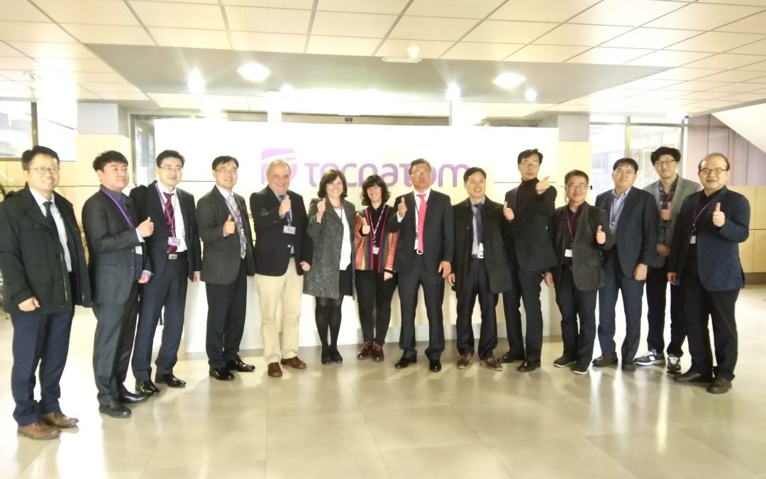 HispaRob recibe al presidente del Global Robot Clúster y otros profesionales del sector de Corea del Sur en Tecnatom, sede de su presidencia
