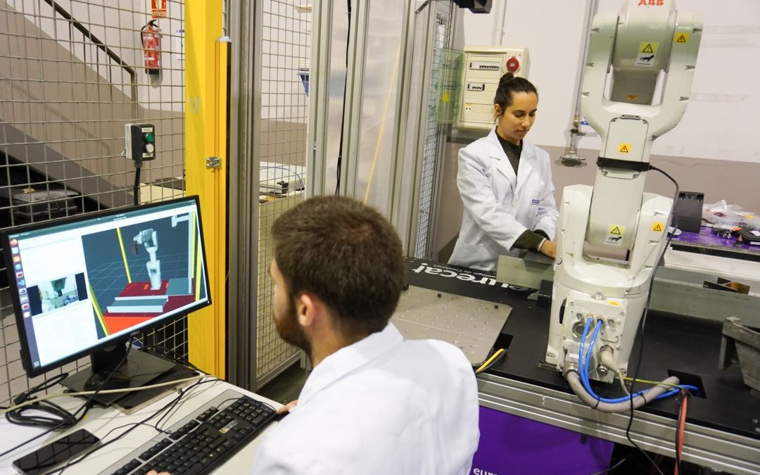 Presentan una solución de robótica para automatizar el montaje de piezas metálicas en vigas de construcción