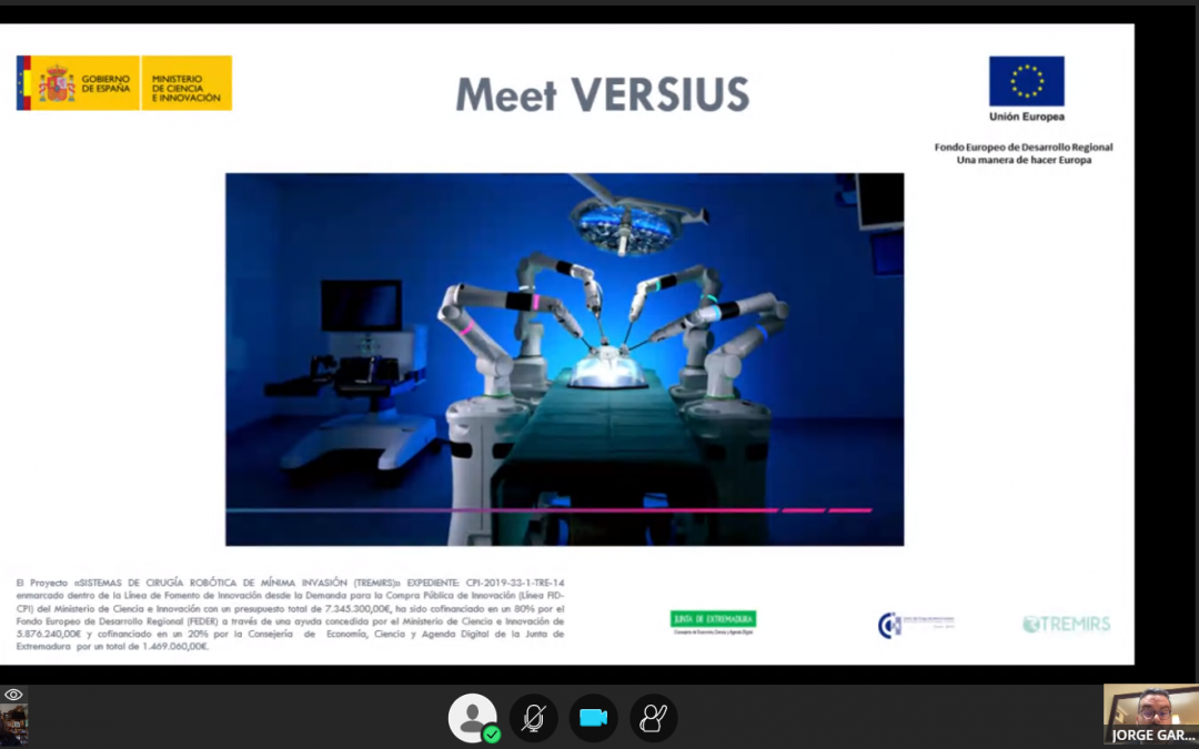 Disponible el video del webinar “Caso de uso de un proyecto de CPI: sistemas de cirugía robótica de mínima invasión -TREMIRS”