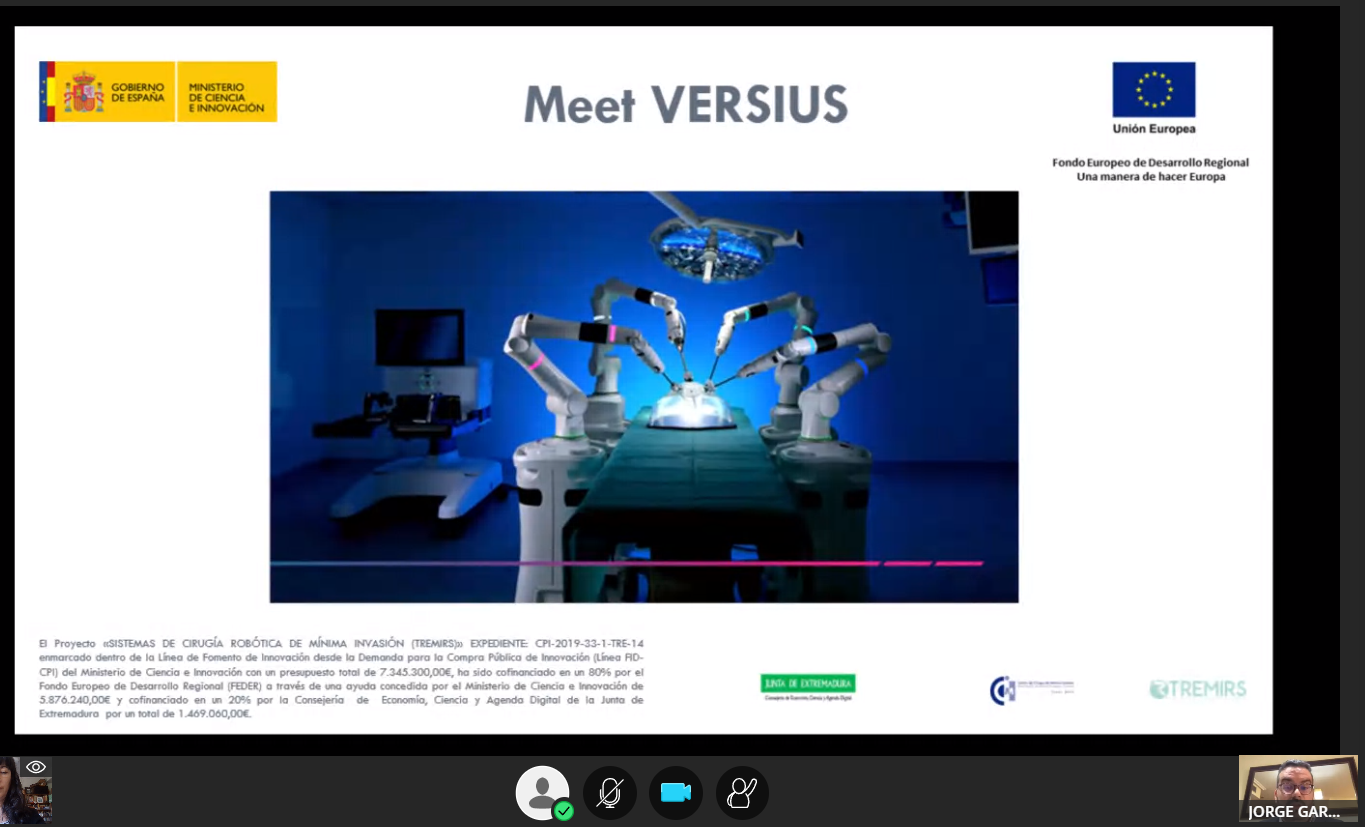 Disponible el video del webinar “Caso de uso de un proyecto de CPI: sistemas de cirugía robótica de mínima invasión -TREMIRS”
