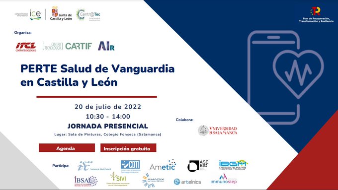 CARTIF organiza la jornada informativa “PERTE Salud de Vanguardia en Castilla y León”