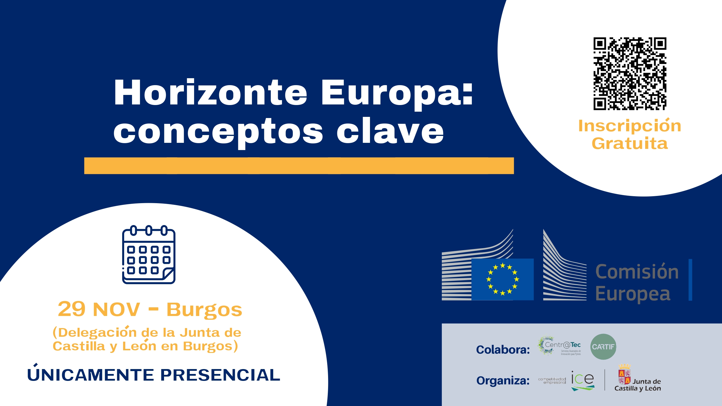 CARTIF organiza mañana una jornada sobre el programa de financiación europea Horizonte Europa en Burgos