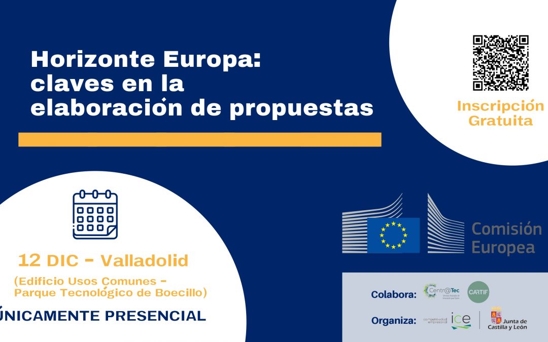 CARTIF organiza una jornada avanzada sobre el programa de financiación europea Horizonte Europa en Valladolid