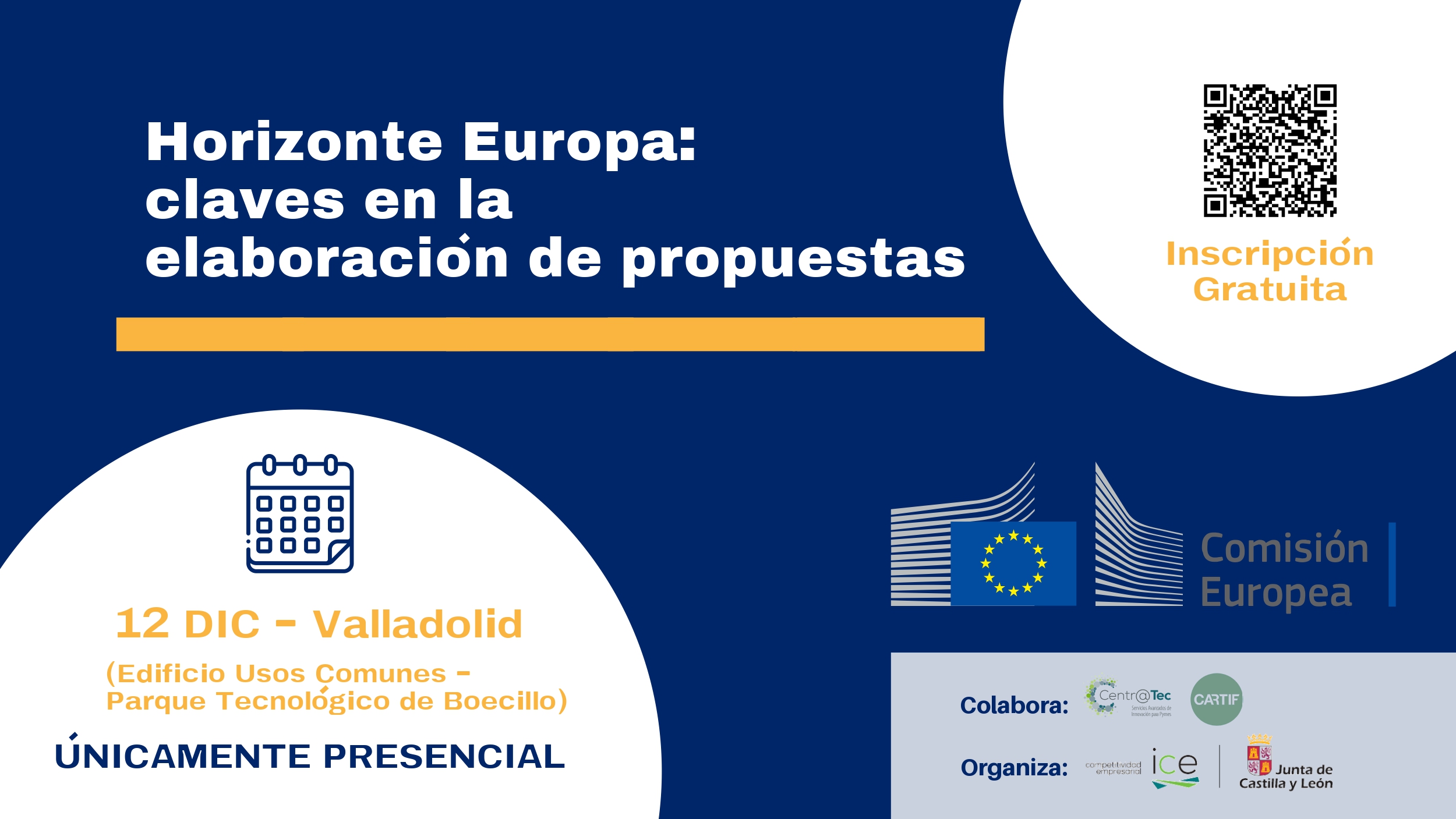 CARTIF organiza una jornada avanzada sobre el programa de financiación europea Horizonte Europa en Valladolid