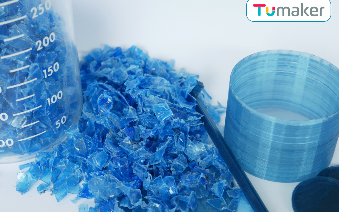 Impresión 3D con materiales reciclados. Tumaker.