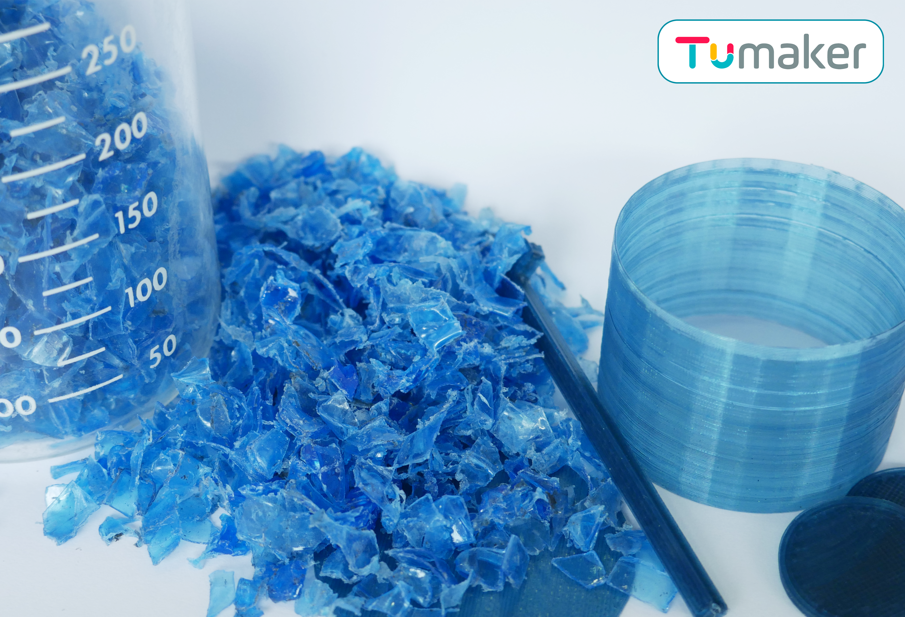 Impresión 3D con materiales reciclados. Tumaker.