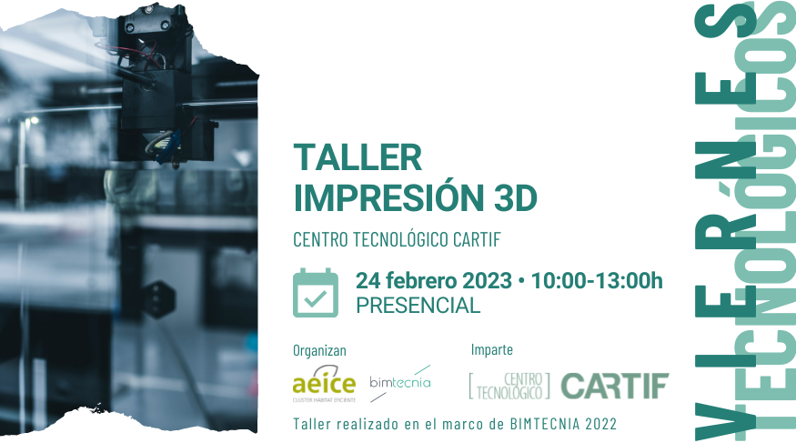 CARTIF acoge un taller de impresión 3D en la II edición de los ‘Viernes Tecnológicos’ de BIMTECNIA 2022