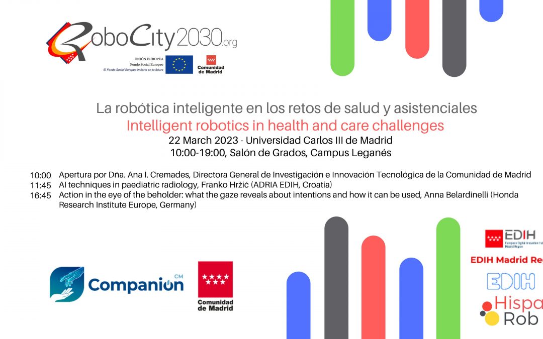 Jornada RoboCity2030: La robótica inteligente en los retos de salud y asistenciales