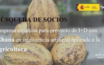 El CDTI Innovación difunde una nueva búsqueda de una empresa española para participar en un proyecto de I+D, en colaboración con Ghana, sobre Inteligencia Artificial aplicada a la agricultura
