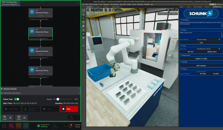 SCHUNK & READY Robotics are using Omniverse to develop a new simulation tool