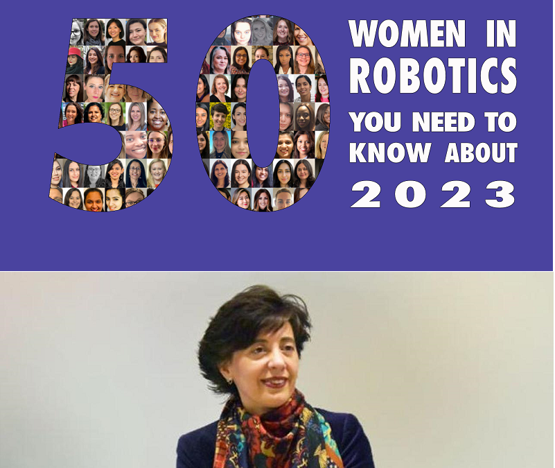 Jorgina Díaz, presidenta de HispaRob, una de las 50 mujeres más influyentes en robótica de este 2023, según la organización internacional «Women In Robotics»