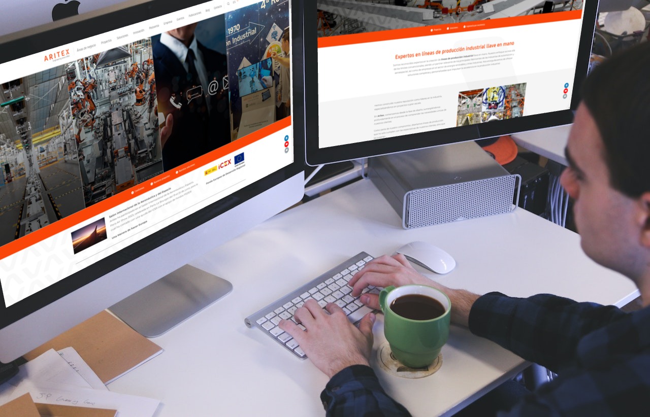 Grupo Aritex presenta una nueva web para reforzar su presencia en la industria 4.0
