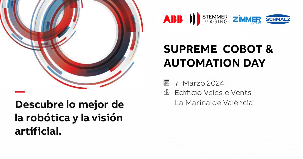 SUPREME COBOT & AUTOMATION DAY: el evento colaborativo y abierto que reúne lo mejor de la robótica y la visión artificial llega a Valencia