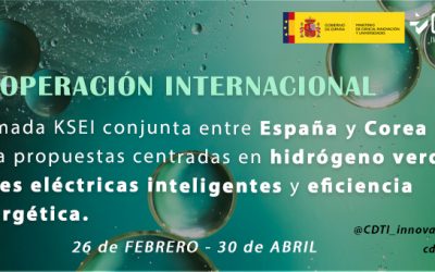 Se ha abierto la Llamada del Korea-Spain Energy Innovation Programme (KSEI, por sus siglas en inglés) para la presentación de propuestas de Cooperación Tecnológica Internacional relacionadas con el hidrógeno verde, las redes eléctricas inteligentes y la eficiencia energética