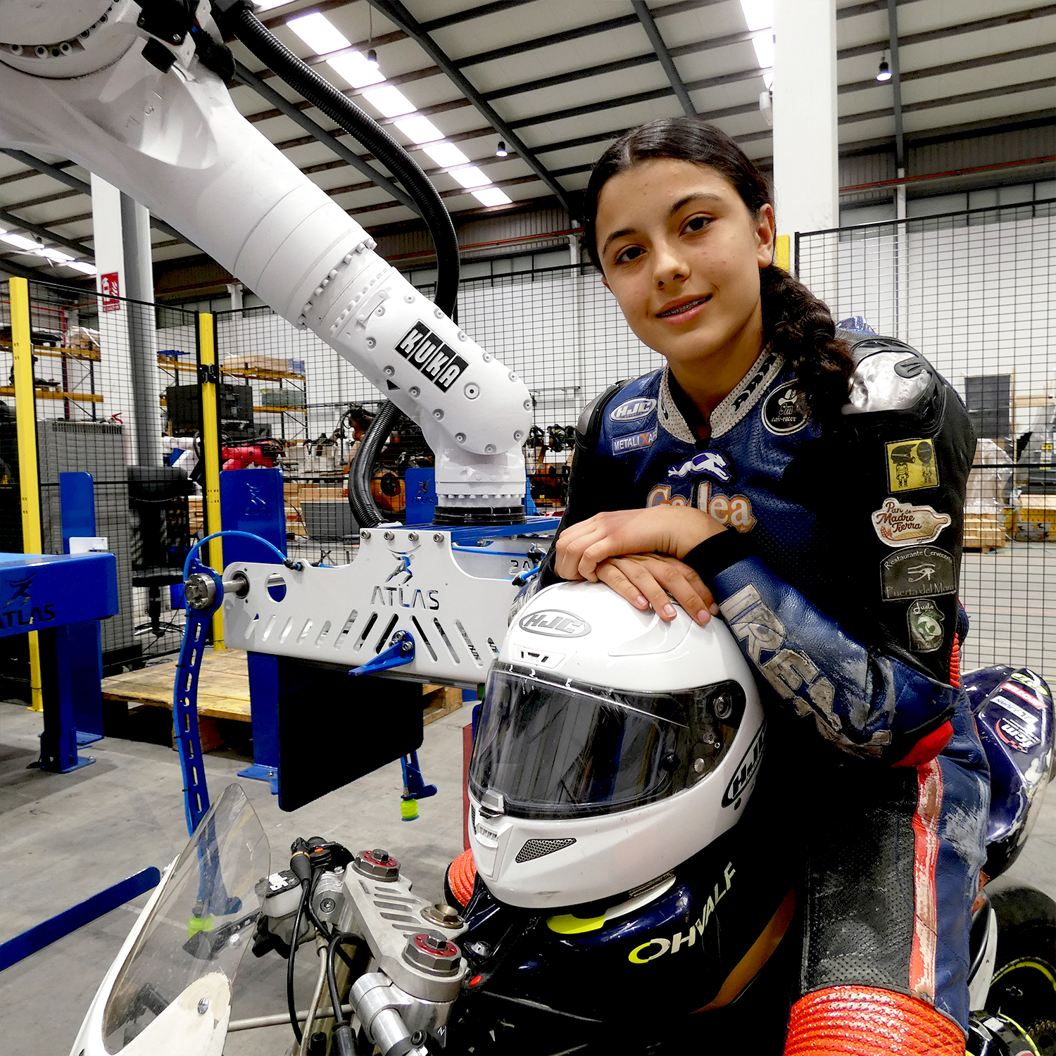 Atlas Robots patrocina a la joven promesa del motociclismo Irene Sandín, en su camino hacia el éxito