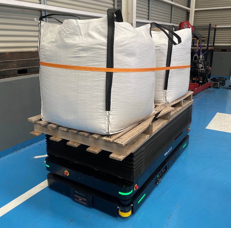 Robots móviles para la gestión del transporte en almacenes