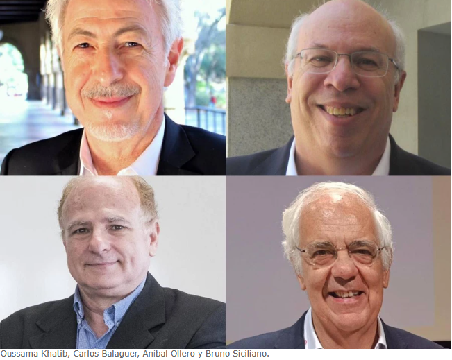 Aníbal Ollero, Carlos Balaguer, Oussama Khatib y Bruno Siciliano protagonizan las JAI Talks