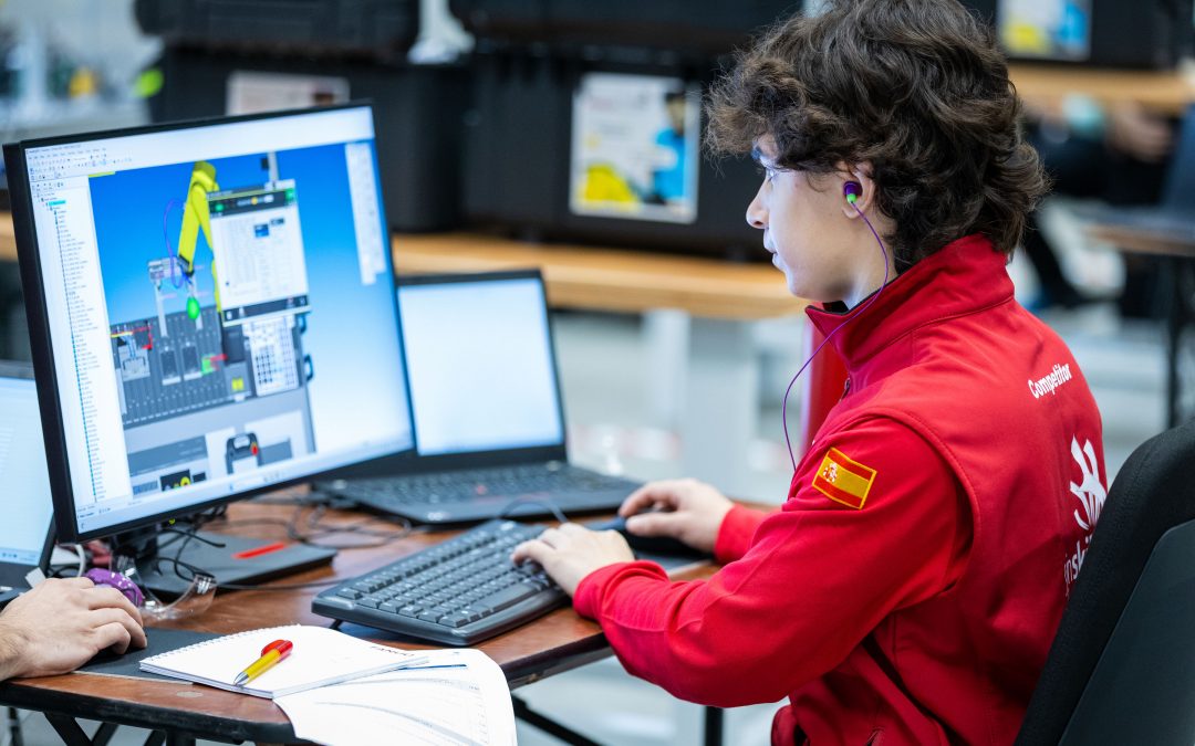Los representantes de España alcanzan el 6º puesto y una Medalla de Excelencia en Robótica Industrial en EuroSkills 2025