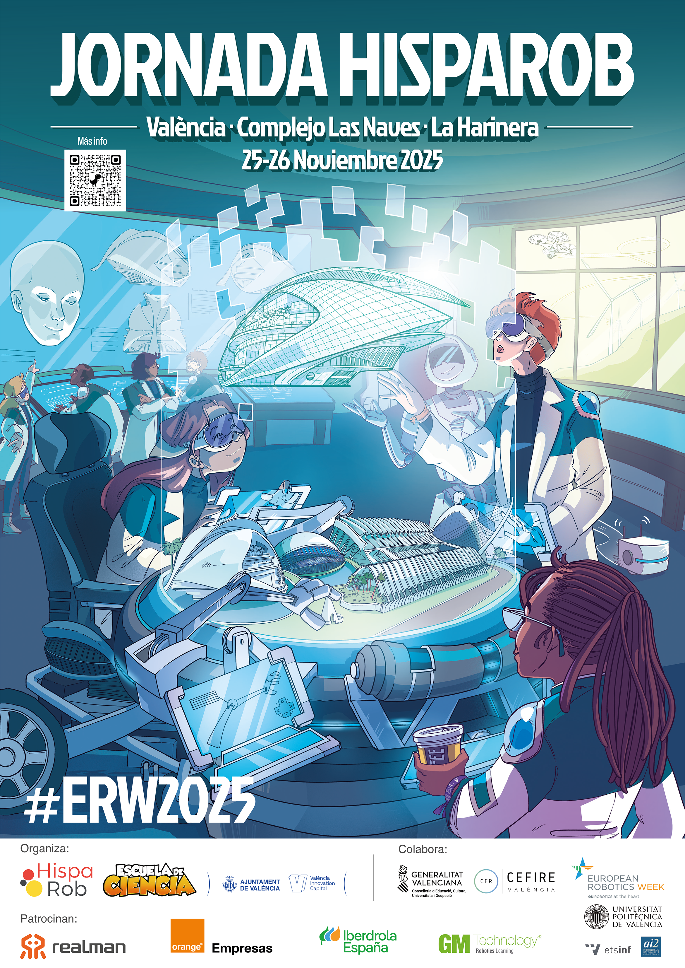 HispaRob ERW2025: Spain’s national robotics meeting brings the European Robotics Week to Valencia