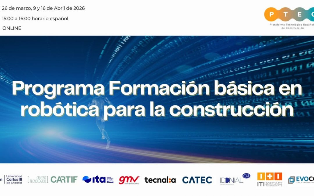 Programa de Formación Básica en Robótica para Construcción impulsado por PTEC