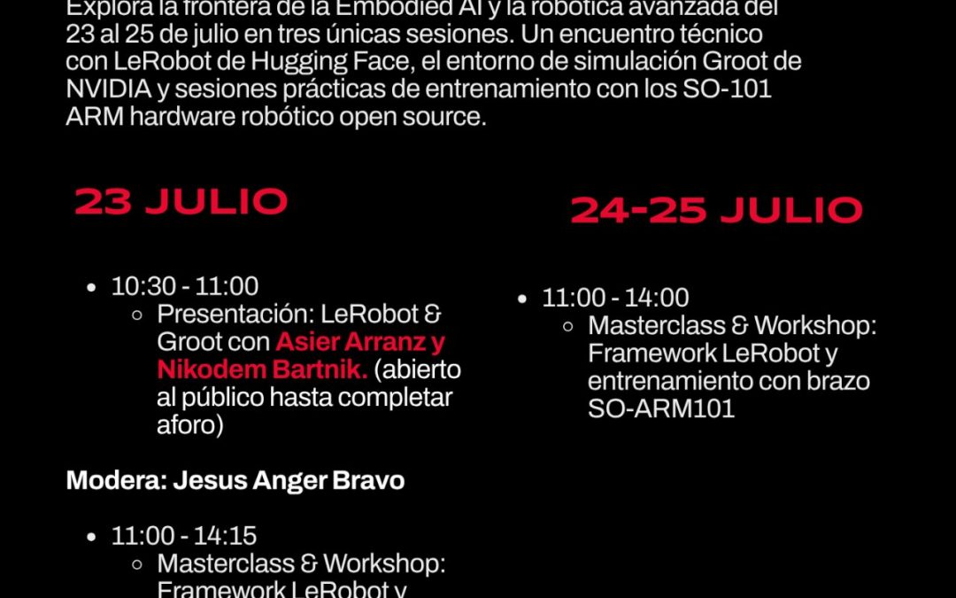 La robótica del futuro ya está aquí. ¿Te la vas a perder? Ven a la Euskal Encounter
