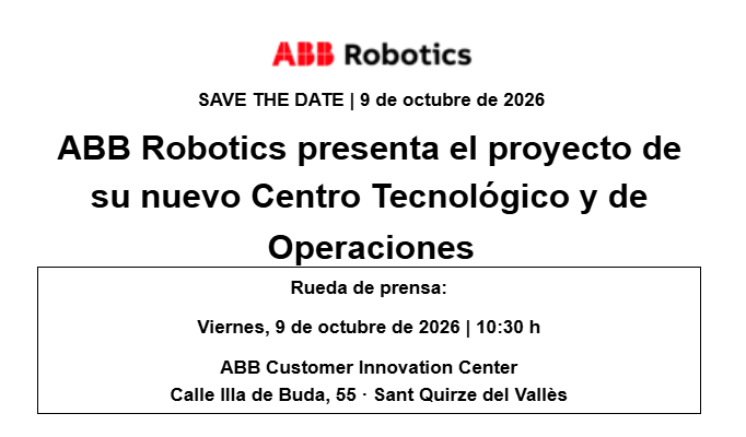 ABB Robotics presenta el proyecto de su nuevo Centro Tecnológico y de Operaciones